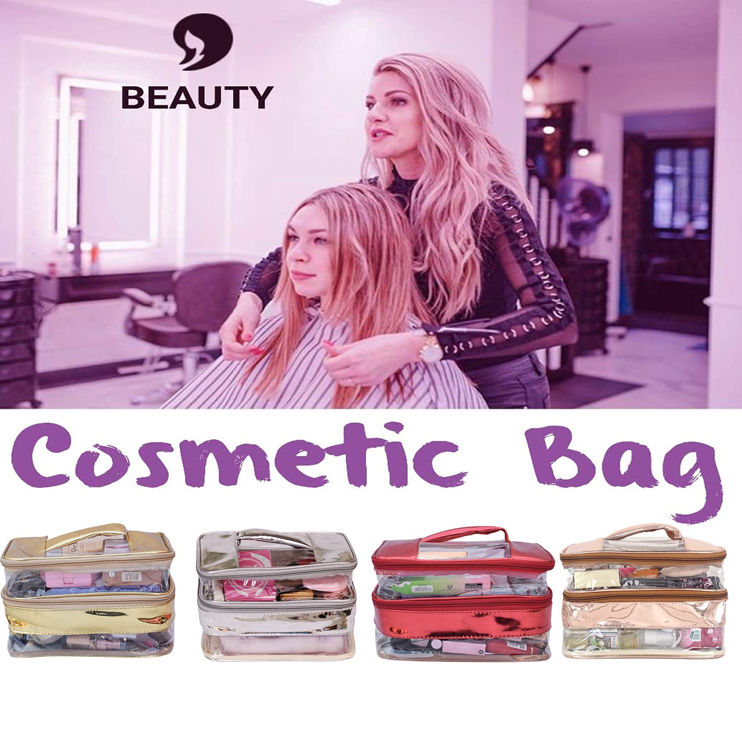 Women's Vanity Box Cosmetic Case - Portable Makeup Organizer with Mirror for Travel, Home & Office | N A PURSE