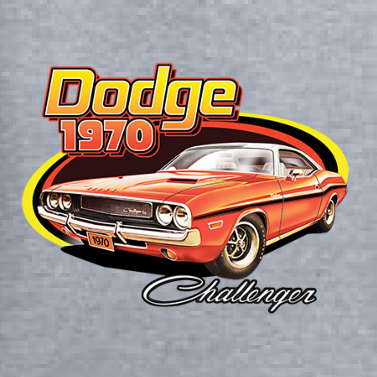 Vintage 1970 Dodge Charger Muscle Car Racing T-Shirt for Men - Long Sleeve Retro Automotive Tee - Perfect for Car Enthusiasts, Racing Fans & Casual Wear
