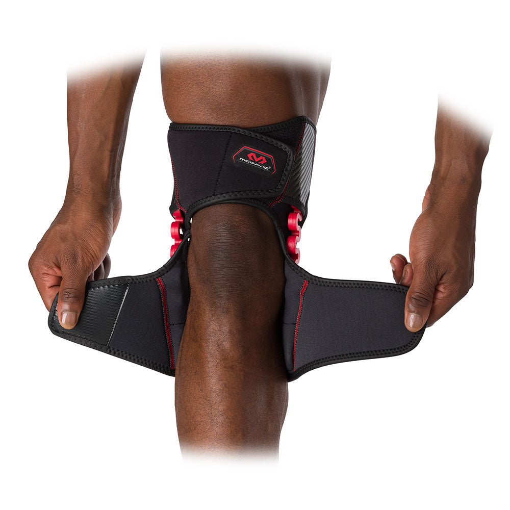 NRG Spring Hinge Knee Brace Wrap - Adjustable Support for Running, Sports & Recovery - Ideal for Athletes, Arthritis & Joint Pain Relief