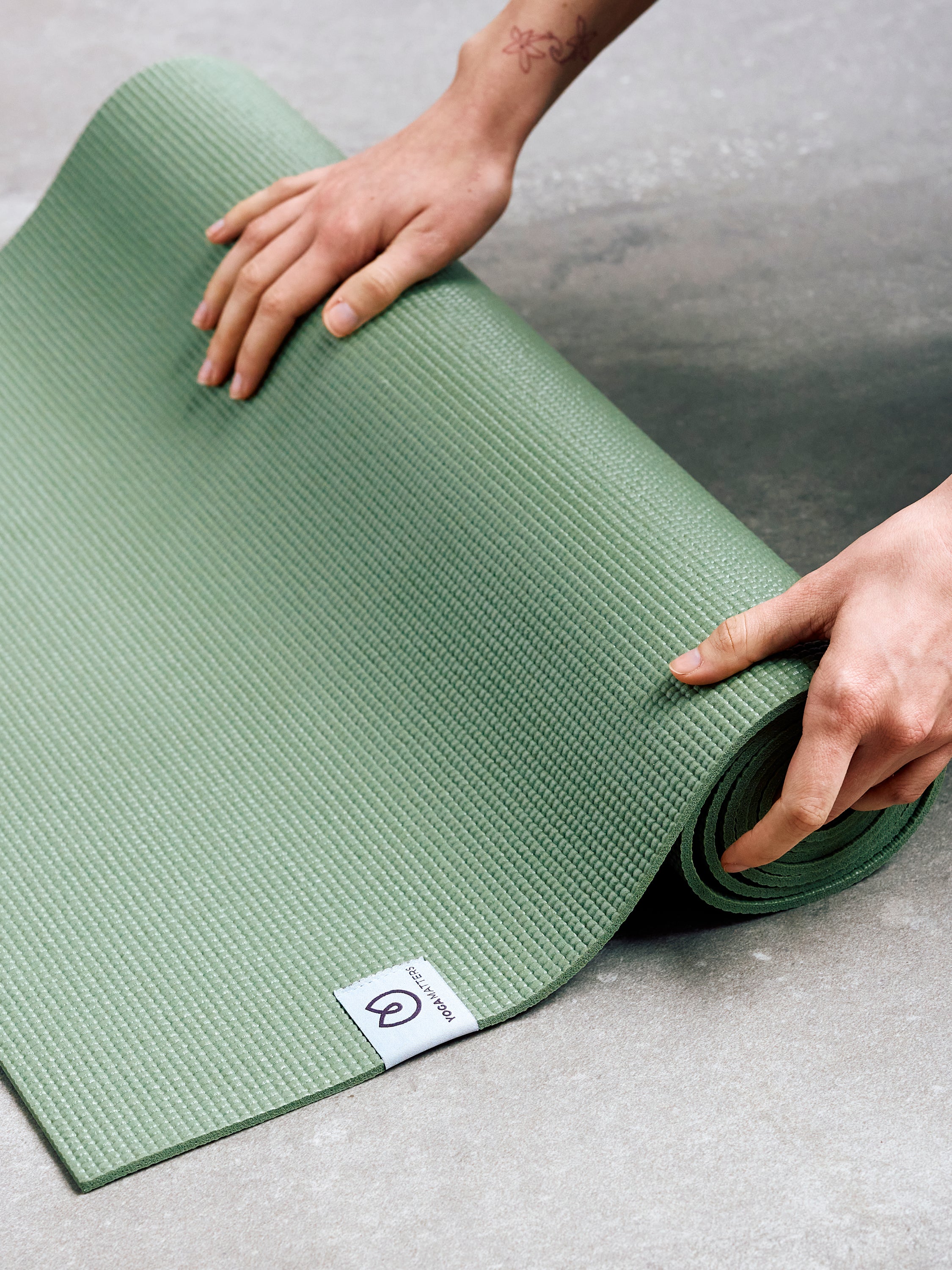 Yogamatters Sticky Yoga Mat - Non-Slip Eco-Friendly Exercise Mat for Yoga, Pilates & Home Workouts - Perfect for Beginners & Professionals