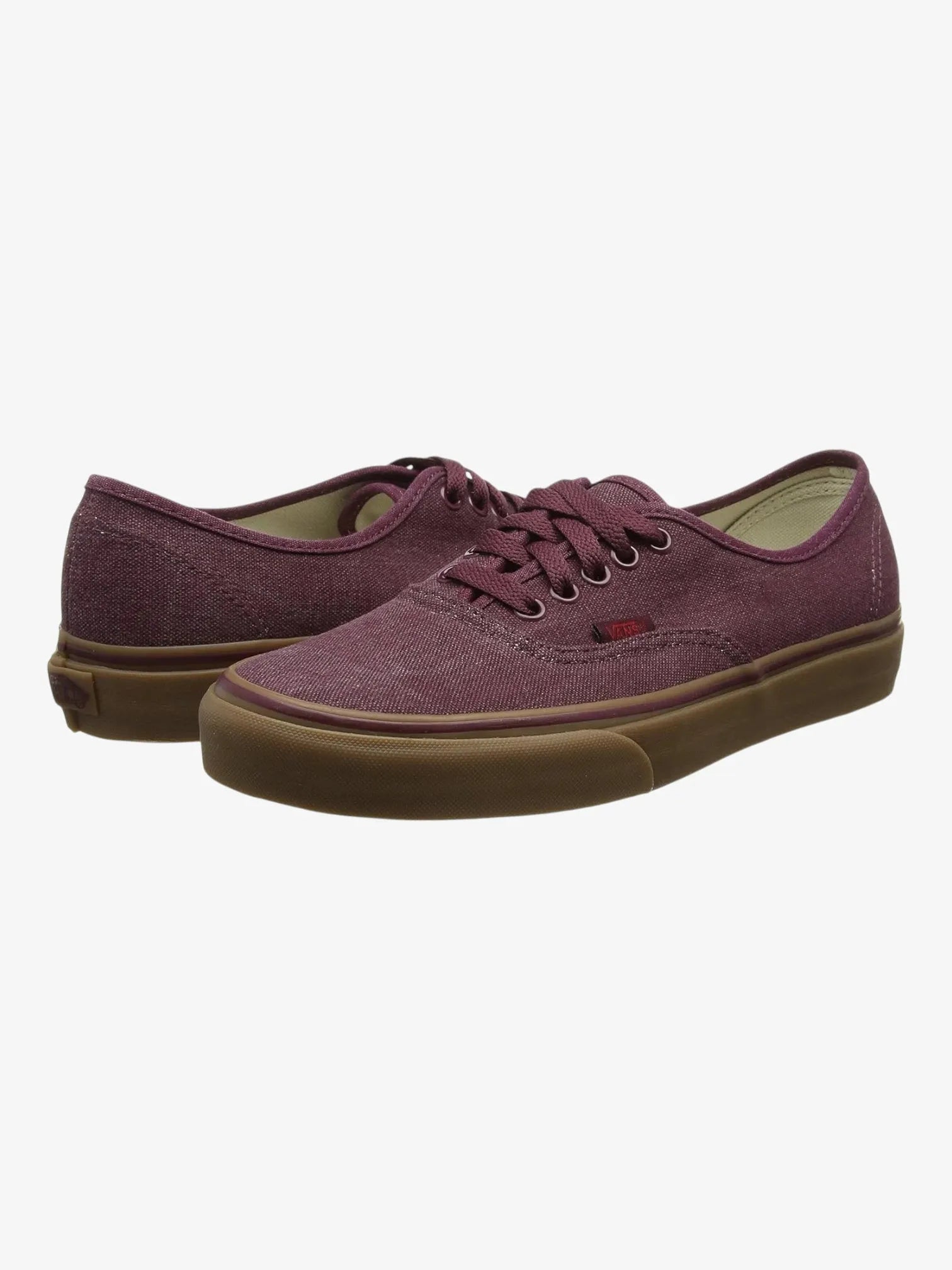 Vans Authentic Sneakers in Burgundy & Caramel - Classic Skate Shoes for Men & Women | Perfect for Casual Wear, Street Style & Skateboarding