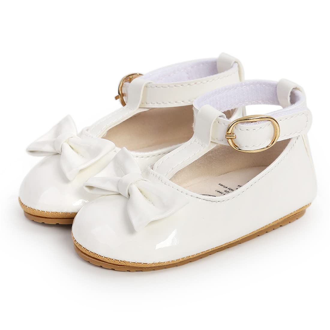 Baby Girl Shoes for Infant Toddler - Soft Sole Mary Jane Princess Walking Shoes for Prewalkers & First Walkers - Perfect for Weddings, Parties & Everyday Play