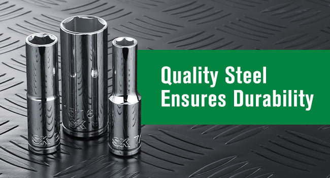 1/2 Inch Drive 11-Piece SAE 6-Point Deep Chrome Socket Set - Perfect for Automotive Repairs, DIY Projects, and Professional Mechanics