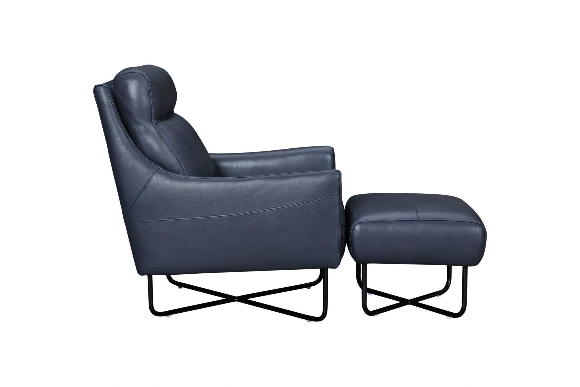 Luxury Pia Leather Chair - Modern Genuine Leather Accent Chair for Living Room, Office & Lounge - Comfortable & Stylish Home Decor Furniture