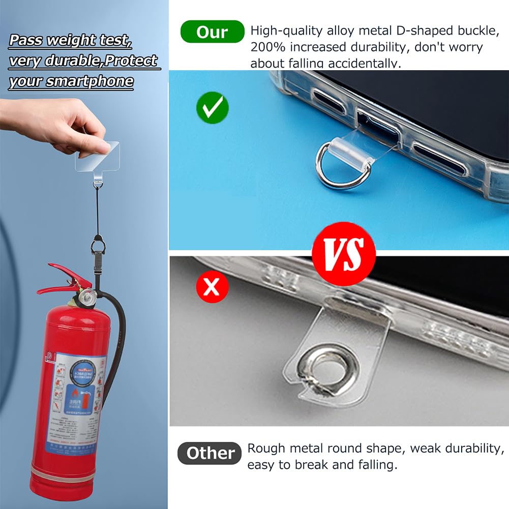 Universal Acrylic Beads Phone Lanyard - 120cm Adjustable Crossbody Strap with Tether Tab for iPhone, Samsung & Most Smartphones | Perfect for Hands-Free Use While Shopping, Traveling or Working