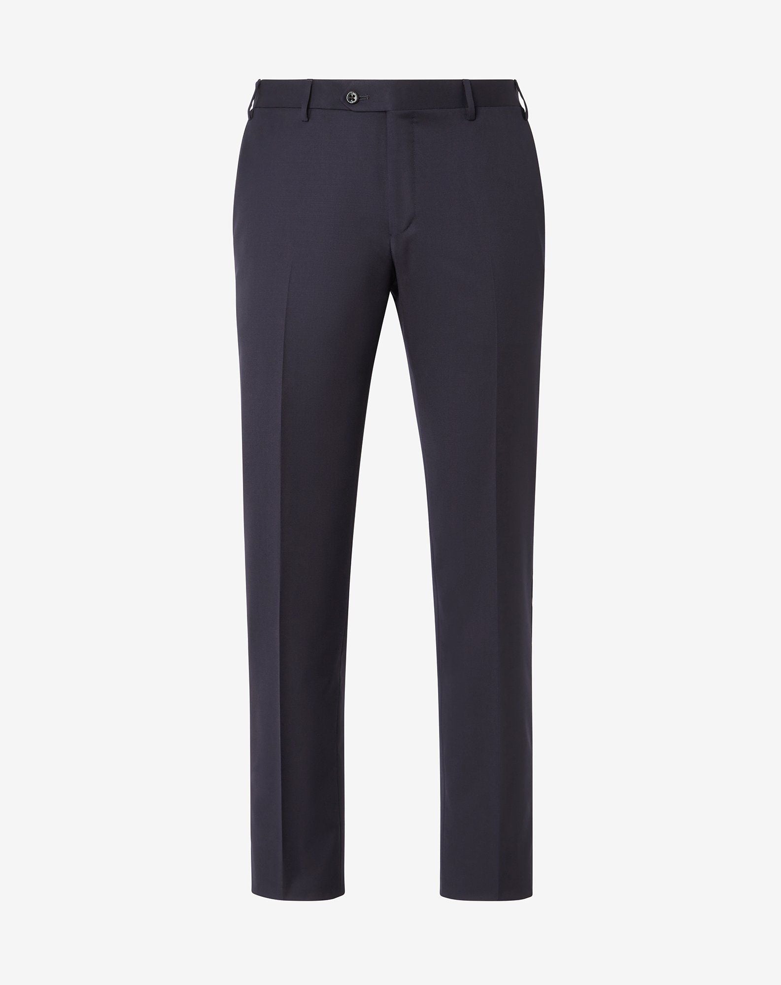 Premium CORNELIANI Men's Regular Fit Dress Pants in Navy Blue - Business Casual & Office Wear for Professionals