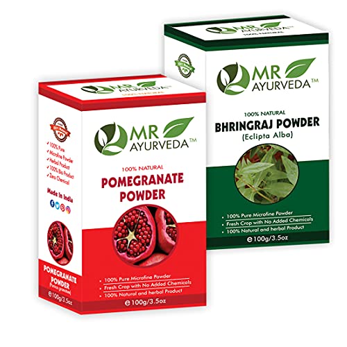 Pomegranate Peel Powder + Bhringraj Powder