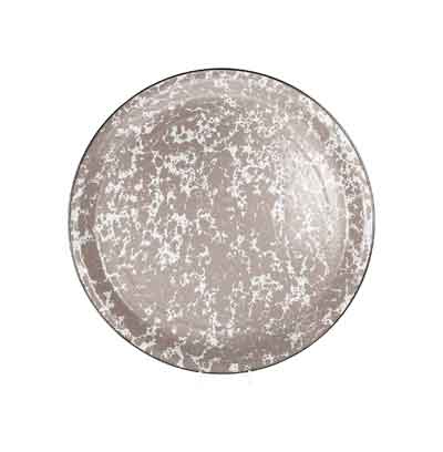 Vintage Taupe Swirl 20 Enamelware Serving Tray - Rustic Kitchen Decor for Dining, Entertaining & Home Organization | Perfect for Breakfast in Bed, Coffee Service & Party Hosting