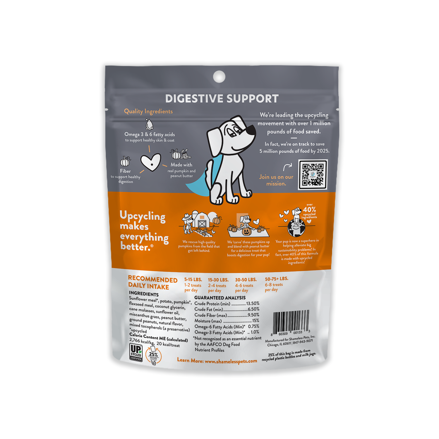 Pumpkin Nut Party Soft Baked Dog Treats - Healthy Natural Snacks for Small & Large Dogs - Perfect for Training, Rewards & Digestive Health