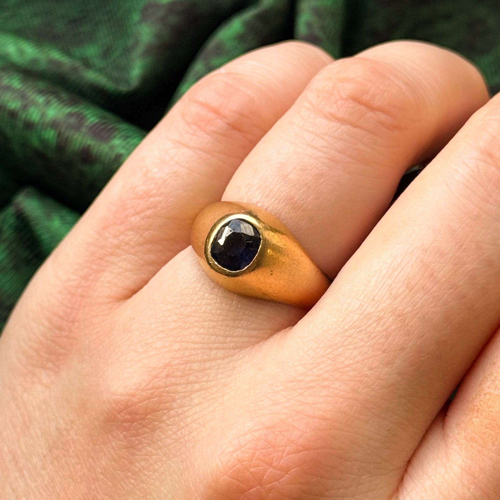 1.11ct Natural Blue Sapphire Ring for Women - Size 6 | Elegant Engagement & Wedding Jewelry Gift