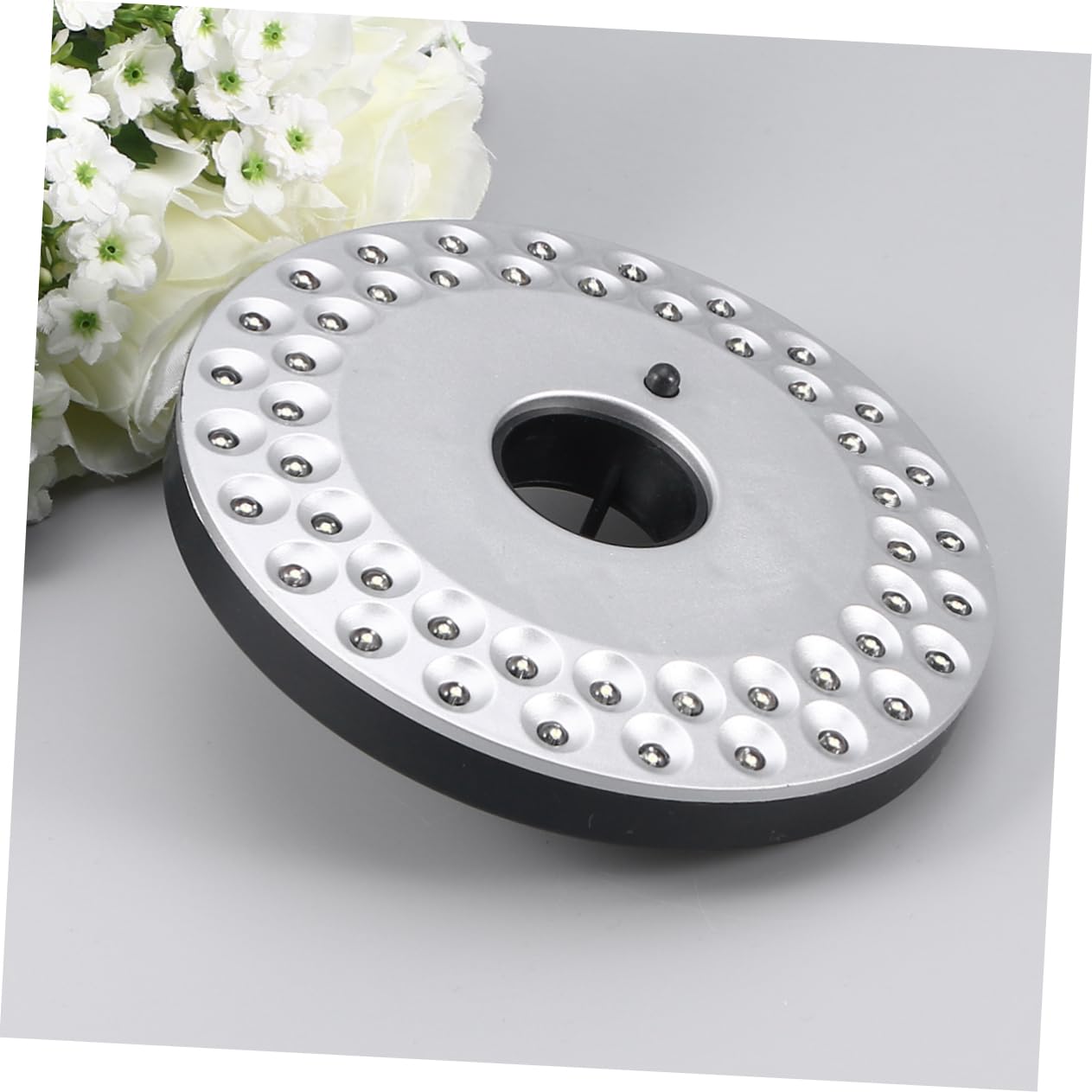 48 LED Camping Tent Light - Waterproof Outdoor Umbrella Pole Light with Hanging Hook, Portable Round Disc Lantern for Camping, Patio, Garden, Backyard & Picnic - Perfect for Nighttime Illumination and Outdoor Activities