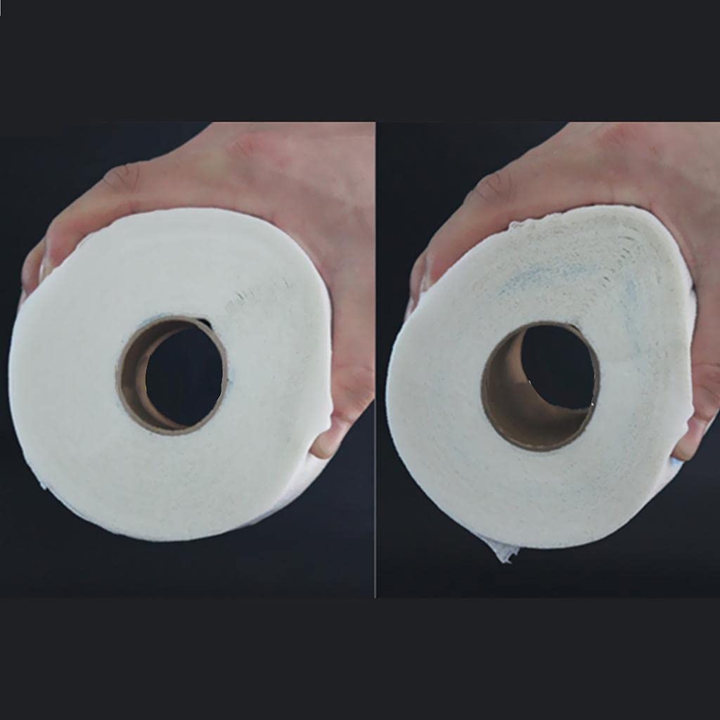 VMS INDIA 5 Rolls Disposable Neck Ruffle Paper Strip Tissues for Salon, Barber, Spa & Beauty Services - Hygienic Haircut & Grooming Protection Accessories