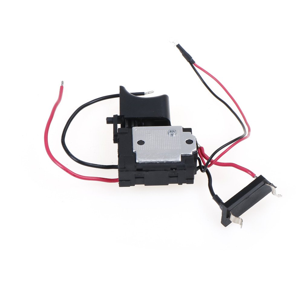 **Black Cordless Drill Speed Controller Switch with LED Light (7.2V-24V) – Perfect for DIY Projects, Woodworking & Home Repairs**