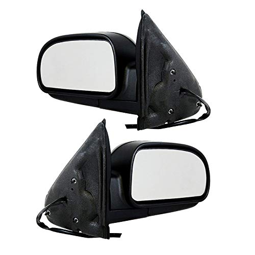 RAREELECTRICAL New Pair of Side Door Mirrors Compatible with 2002-2009 Chevrolet Trailblazer - Replacement Parts 15789783 & 15789782 - Perfect for Car Repair, Auto Body Replacement, and Vehicle Maintenance