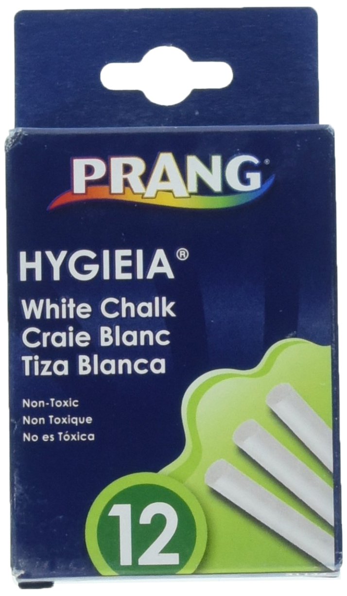 Dixon Ticonderoga Prang Hygieia Dustless Chalk - 6 Pack Non-Toxic Classroom Chalk for Teachers & Kids - Perfect for Blackboards, Sidewalks & Art Projects