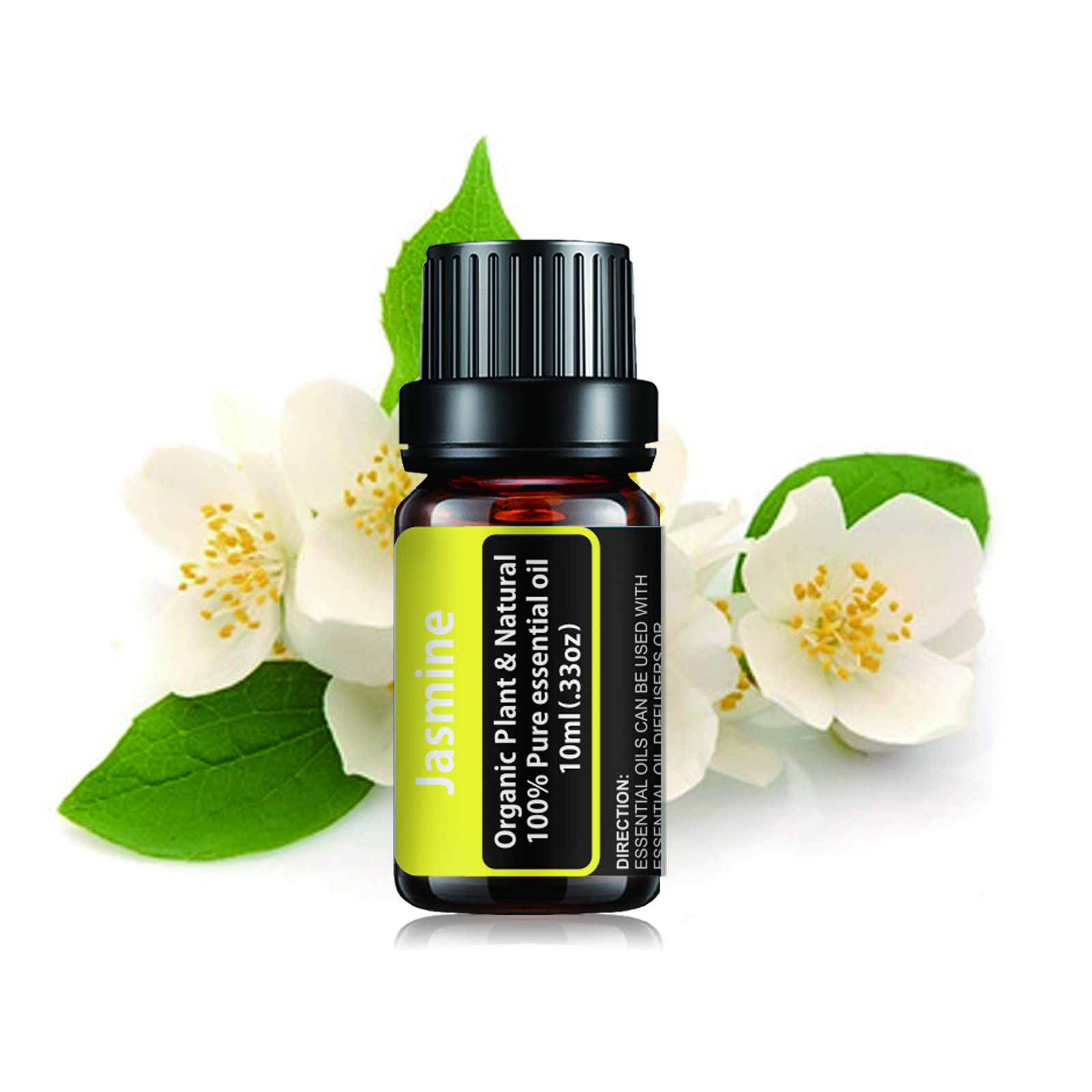 Pure Jasmine Essential Oil for Aromatherapy, Candle Making & DIY - 100% Natural Fragrance Oil Gift Set for Women (10ml) - Perfect for Relaxation, Spa & Home Diffuser