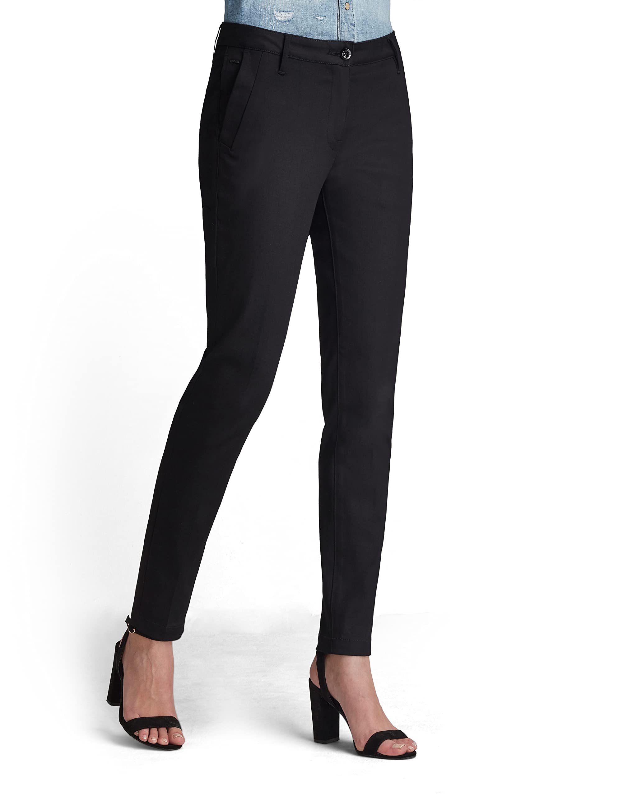 G-STAR Raw Women's Bronson Mid Rise Skinny Fit Chino Pants - Stretch Denim for Comfort & Style | Perfect for Work, Casual Outfits & Everyday Wear