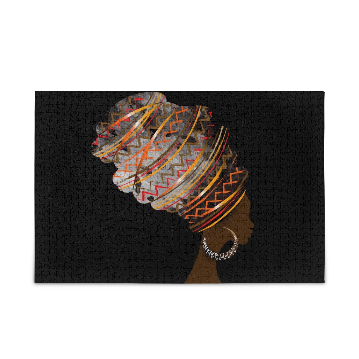 500-Piece African Woman Jigsaw Puzzle - Educational & Fun DIY Puzzle Toy for Adults & Kids - Perfect for Family Game Nights, Brain Training & Home Decor