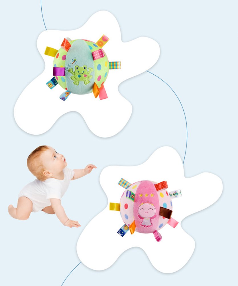6 Inch Plush Stuffed Animal Multi-Sensory Toy for Kids & Adults - Soft Stress Relief, Anxiety Soother & Calming Fidget Toy - Perfect for Bedtime, Relaxation, ADHD & Autism Therapy - Calm Down Companion Peaceful Ball