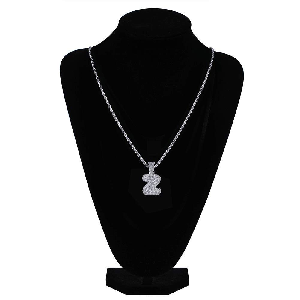 Custom Iced Out Zircon Bubble Pendant with Chain for Hip-Hop Jewelry