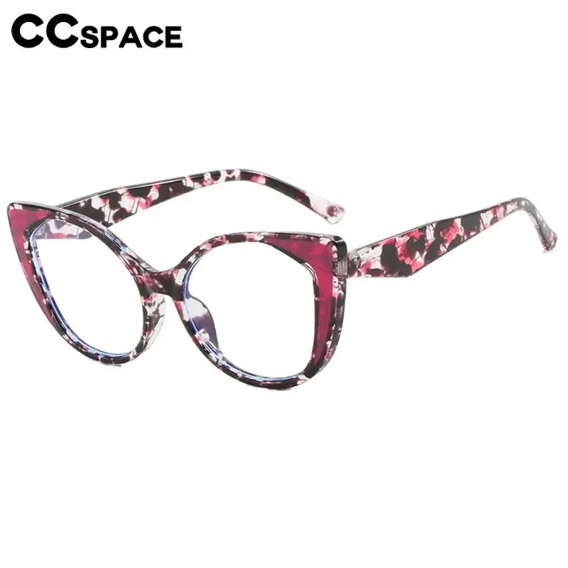 CCspace Women's Full Rim Cat Eye Titanium Eyeglasses for Hyperopia - Stylish & Lightweight Frames for Reading, Work, and Everyday Use