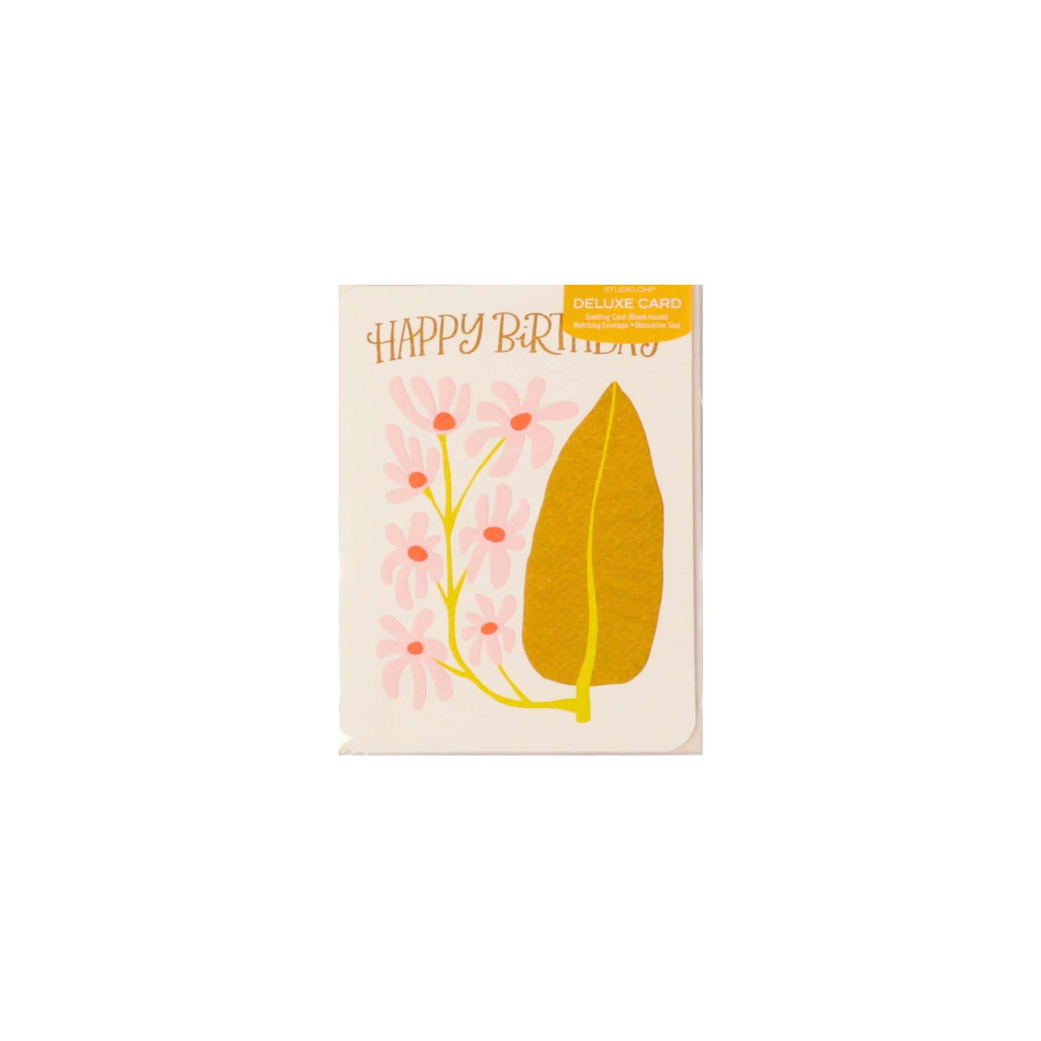 Deluxe Birthday in Bloom Greeting Card - Elegant Floral Design for Birthdays, Anniversaries & Special Occasions | Perfect for Friends, Family & Loved Ones