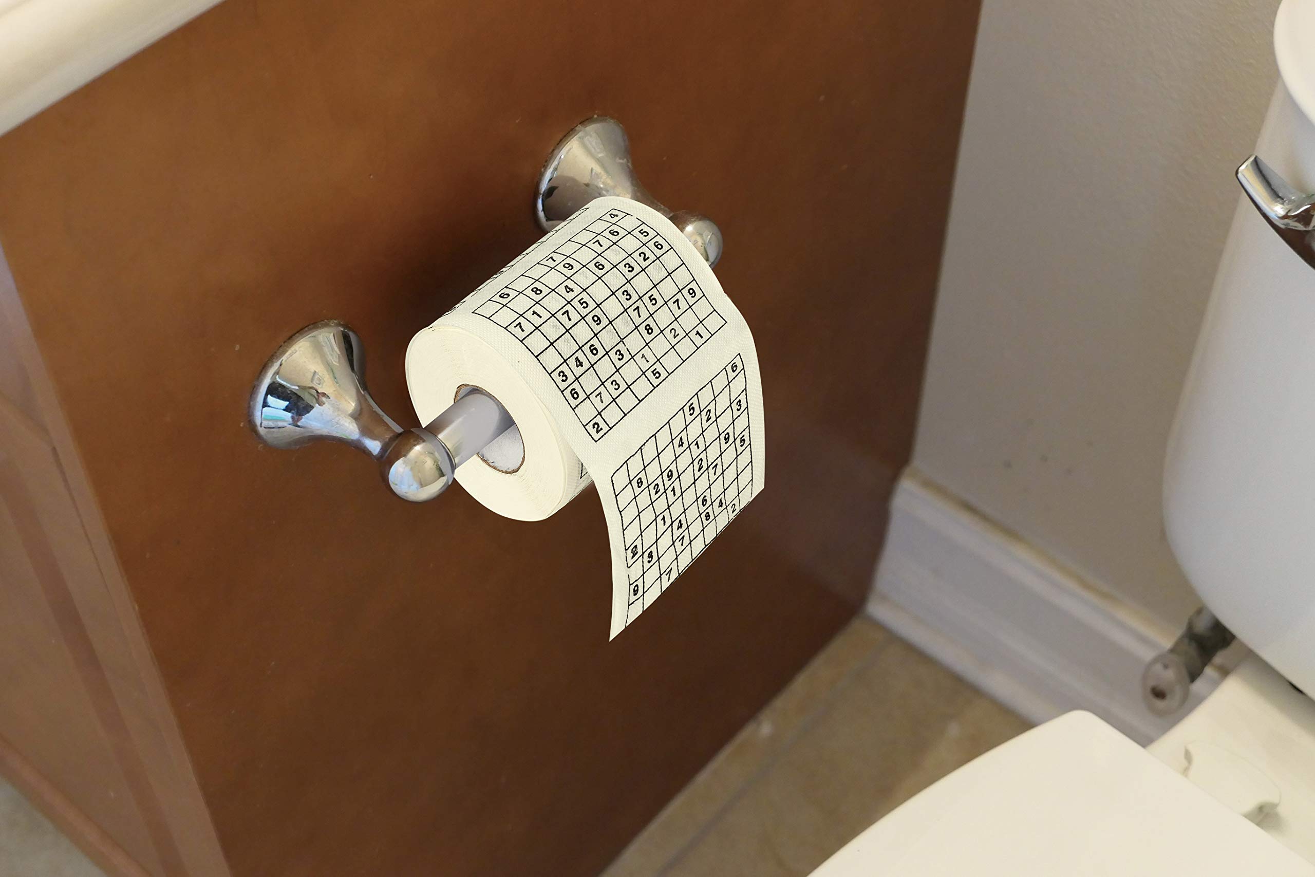 Fun Sudoku Puzzle Toilet Paper Roll - 6 Pack Prank Gift for Birthday Parties, Gag Gifts & Novelty Pranks - Great for Jokes, Office Humor & Practical Gifts