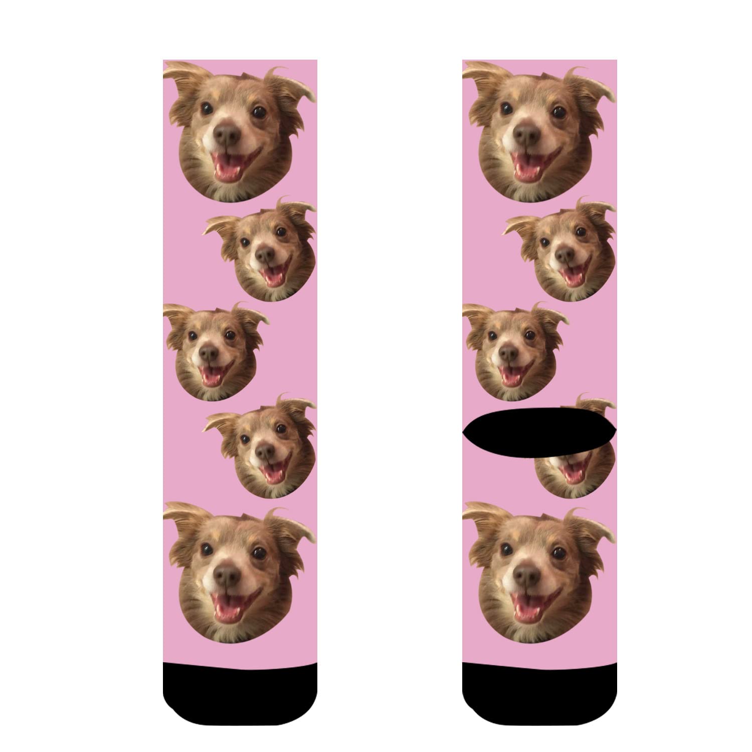 Custom Photo Socks for Men & Women - Personalized Dog Face Socks with Your Picture | Unique Gift for Pet Lovers, Couples & Family (Great for Birthdays, Anniversaries & Holidays)