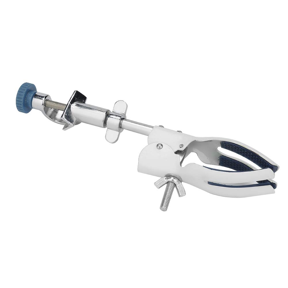 Lab Beaker Clamp - Adjustable Metal Condenser Tube Holder for Chemistry Experiments | Perfect for Laboratory Glassware, Distillation Setups & Science Class Projects