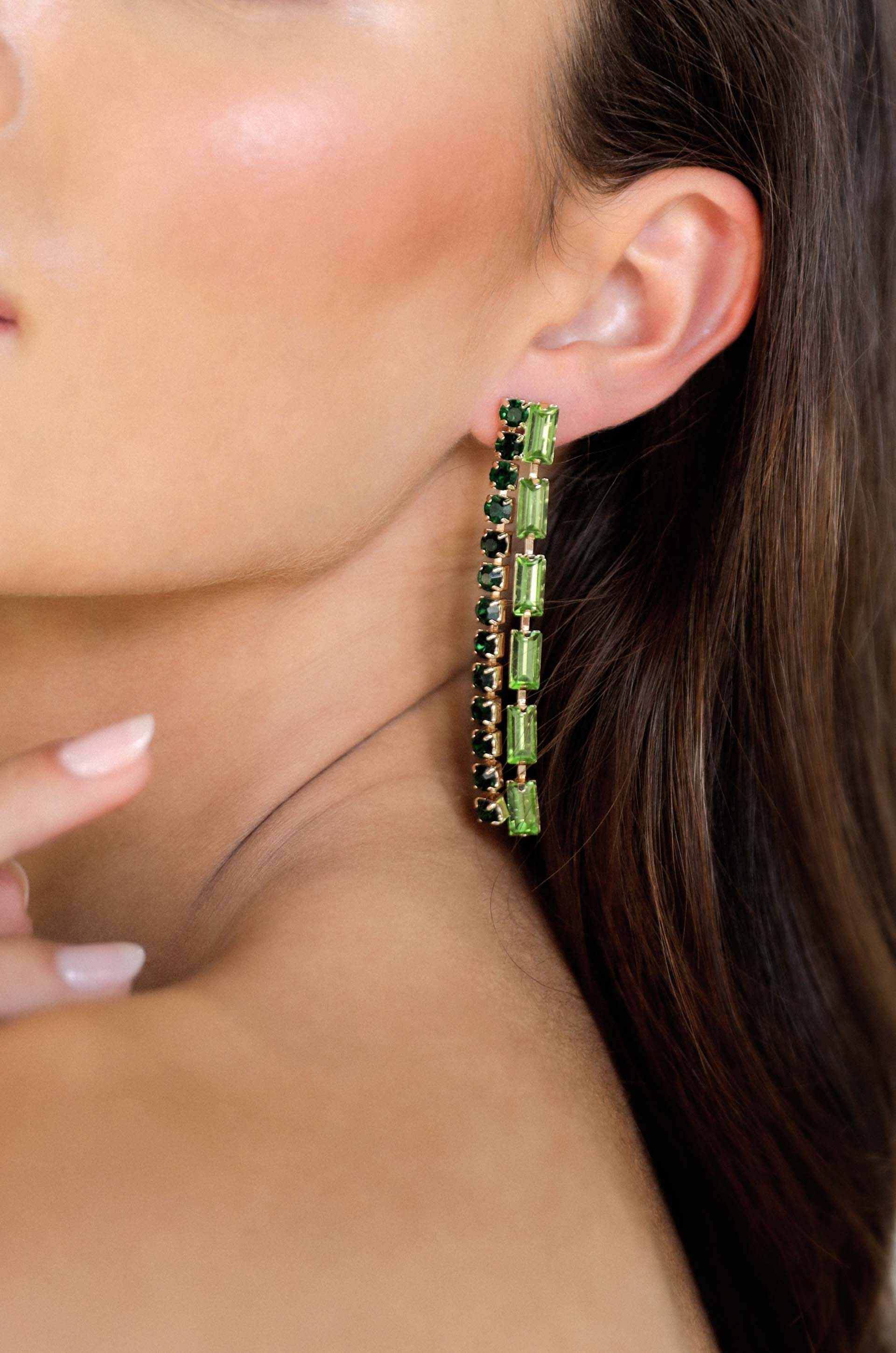 Elegant Crystal Drop Earrings for Women - Perfect for Date Night, Wedding & Special Occasions
