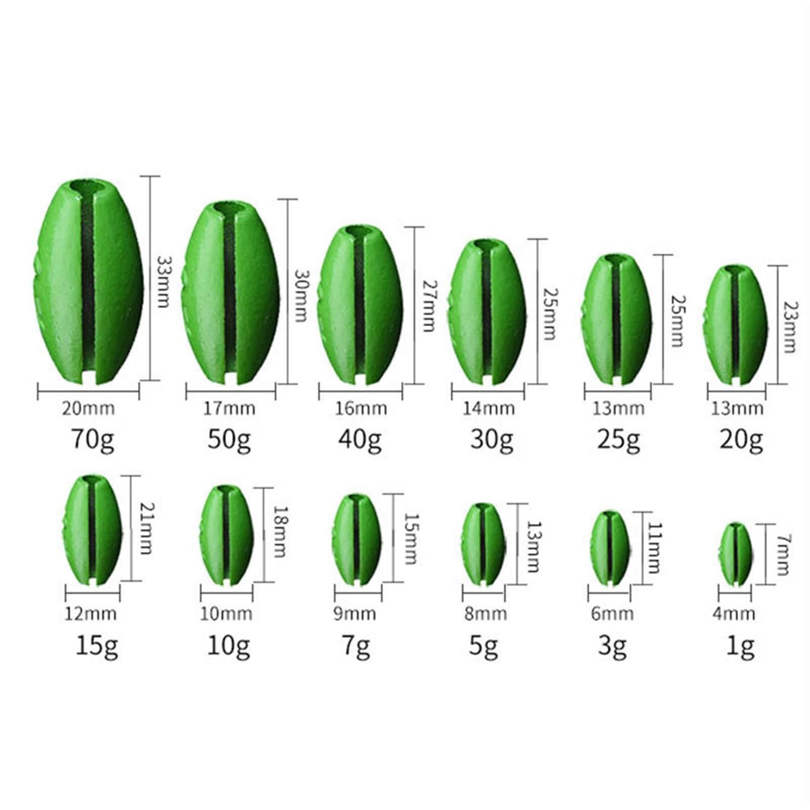 10Pcs Lead Fishing Sinkers with Weight Scale - 60g Open Structure Saltwater & Freshwater Weights - Easy to Change Fishing Line - Perfect for Sea Fishing, Lake Fishing, and River Angling