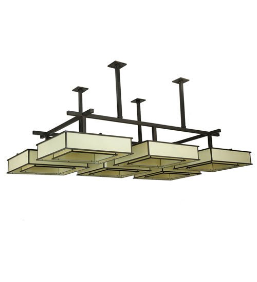 48-Light Semi Flushmount Ceiling Fixture - Modern Crystal Chandelier for Dining Room, Bedroom, or Living Room Lighting