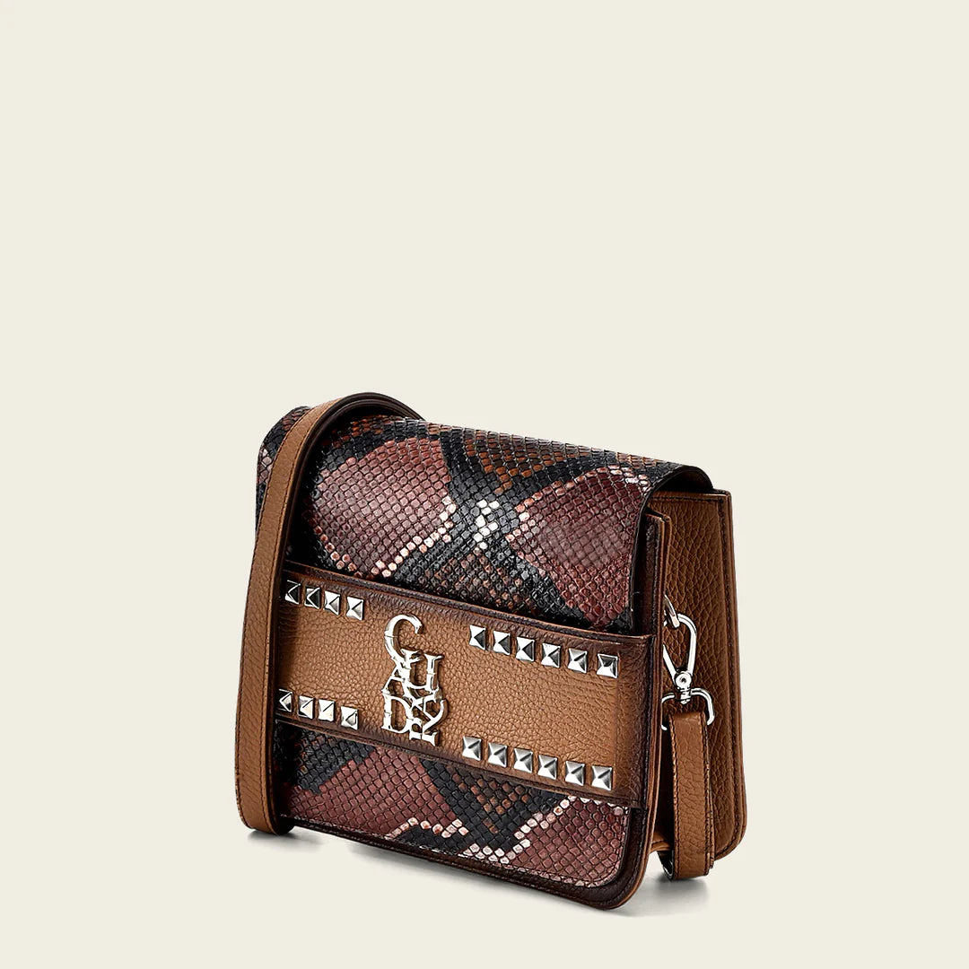 BOD1APH Cuadra Honey Dress Fashion Python Tote Bag for Women - Stylish Handbag for Work, Travel & Everyday Use