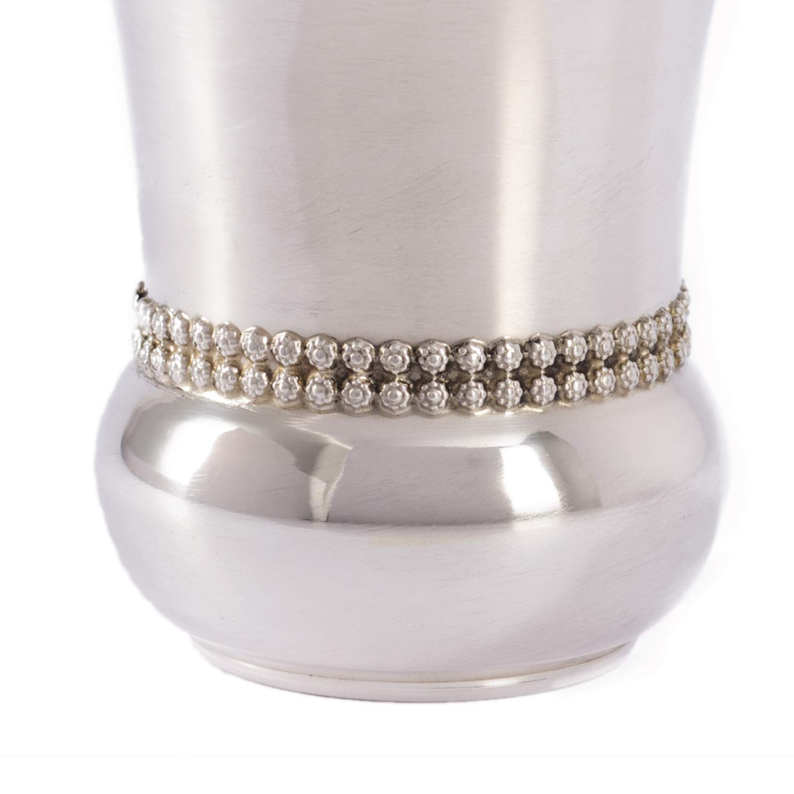 Elegant Sterling Silver Kiddush Cup - Modern Judaica Wine Goblet for Shabbat, Jewish Holidays & Weddings | Perfect Jewish Gift for Religious Ceremonies & Home Decor