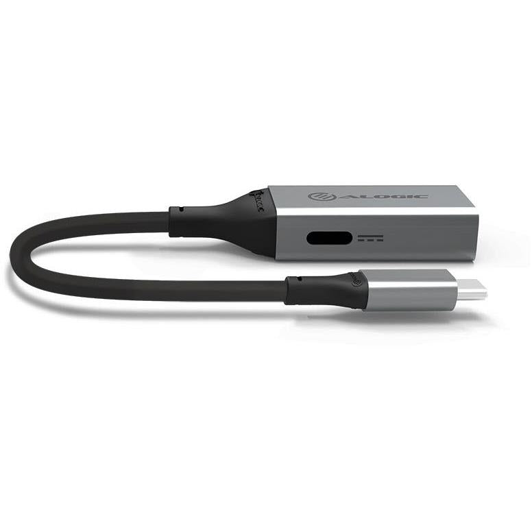 ALOGIC 10cm USB C to 3.5mm Audio & USB C Charging Combo Adapter - Dual Port Headphone Jack & Fast Charging Dongle for iPhone 15, MacBook, iPad Pro - Perfect for Travel, Office & Gaming