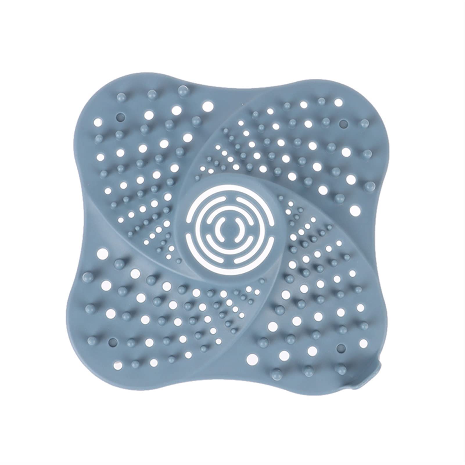 **DIGUCFH Anti-Clog Hair Catcher - Shower Drain Cover, Sink Strainer for Bathroom & Kitchen - Blue - Prevents Blockages in Showers, Sinks & Bathtubs**