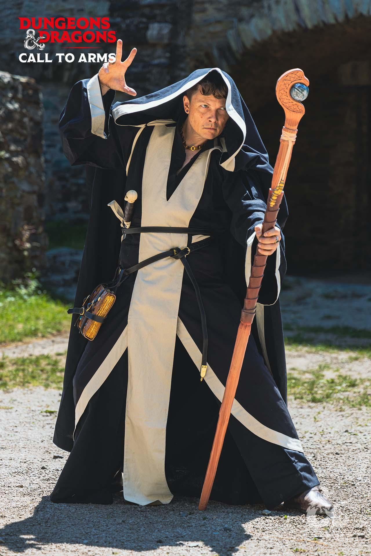 Dungeons & Dragons Foam Wizard Staff - Lightweight & Safe LARP Prop for Cosplay, Halloween, and Fantasy Role-Playing Games
