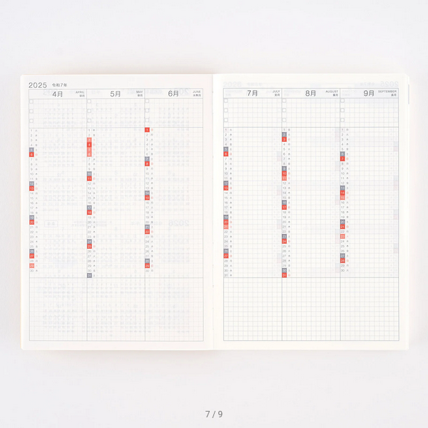 Hobonichi Techo 2025 Planner - Japanese Cousin Book (April Start, Spring Edition) | Daily Journal, Schedule Organizer & Productivity Notebook for Work, School & Personal Planning