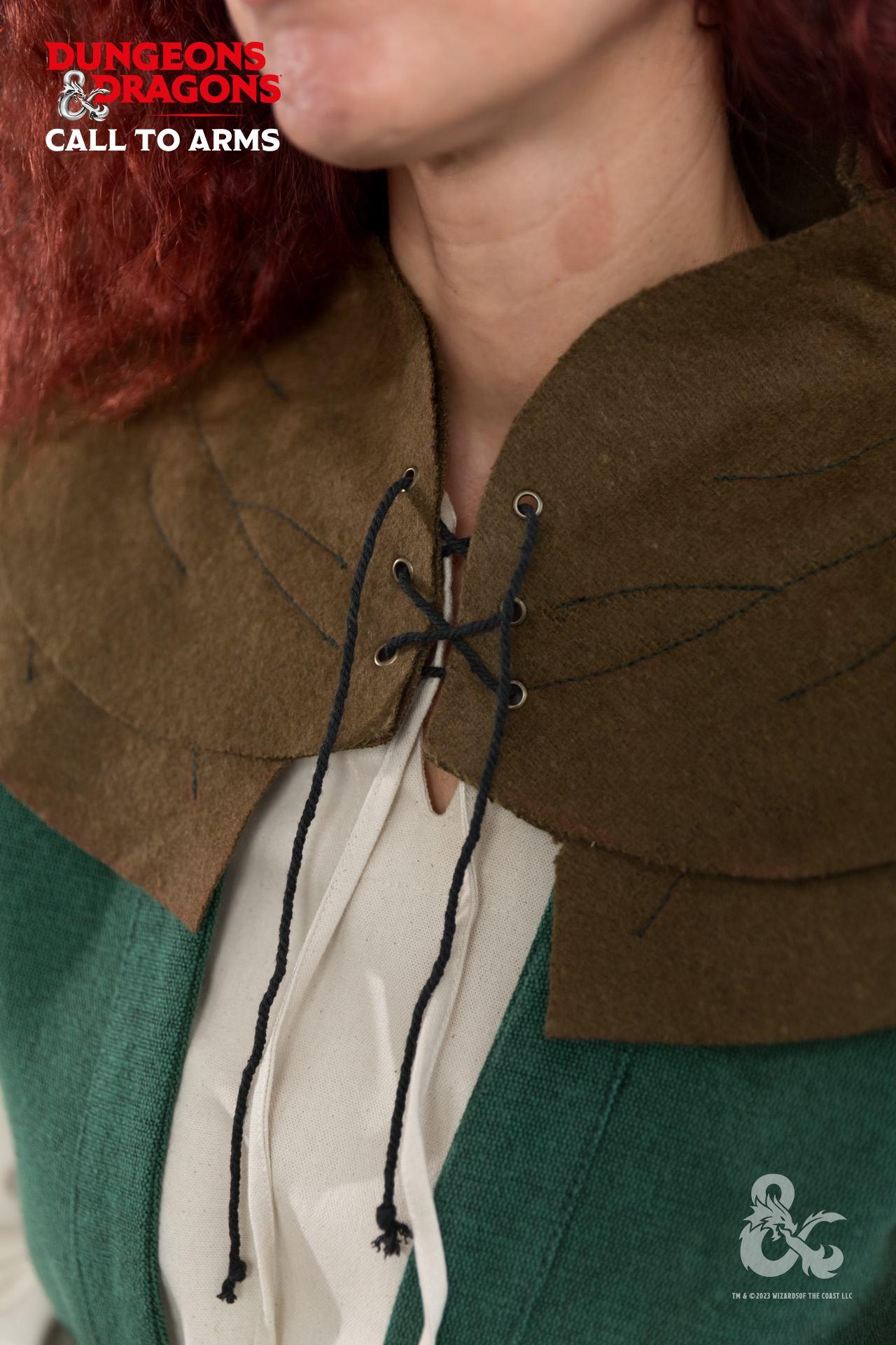 Dungeons & Dragons Druid Cape - Autumn Green Cloak for Fantasy Cosplay & LARP Costumes | Perfect for RPG Gaming & Medieval Renaissance Faires