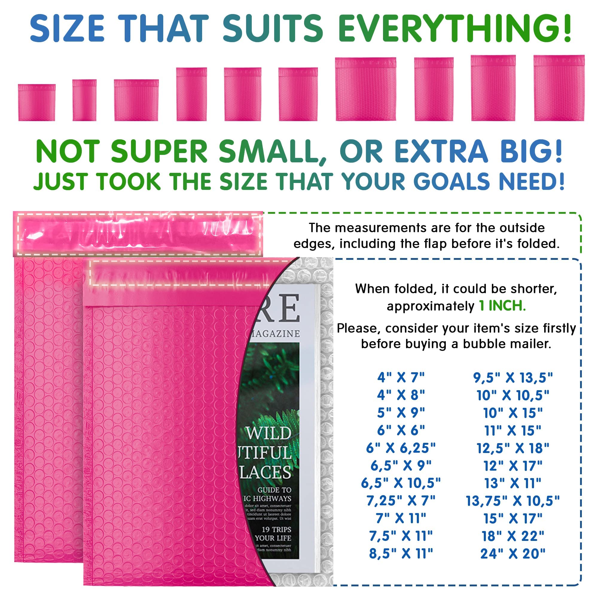 **Pink Poly Bubble Mailers 4x7 Inch - 500 Pack Self Seal Bubble Envelopes for Shipping | Durable, Waterproof, Padded Mailing Bags | Perfect for Ecommerce, Small Business & Online Sellers**