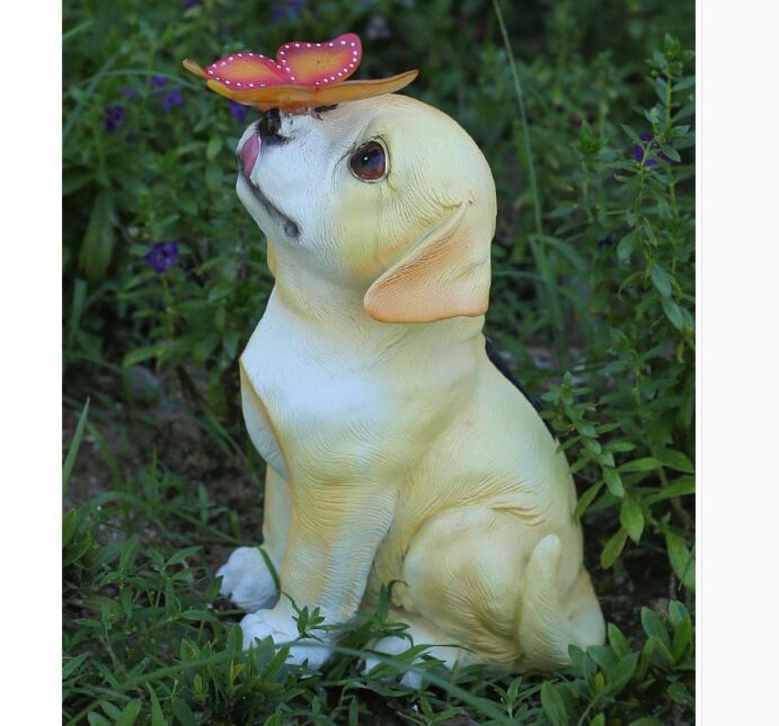 Solar Powered Squirrel Cat Dog Garden Statue with LED Lantern - Outdoor Solar Animal Decor for Patio, Yard, Lawn - Perfect for Nighttime Landscape Lighting & Garden Decoration