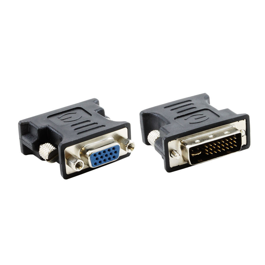 LEADTEK DVI to VGA Adapter Converter - Digital to Analog Video Signal Converter for Monitors, Projectors & HDTVs - Perfect for Office, Gaming & Home Theater Setup