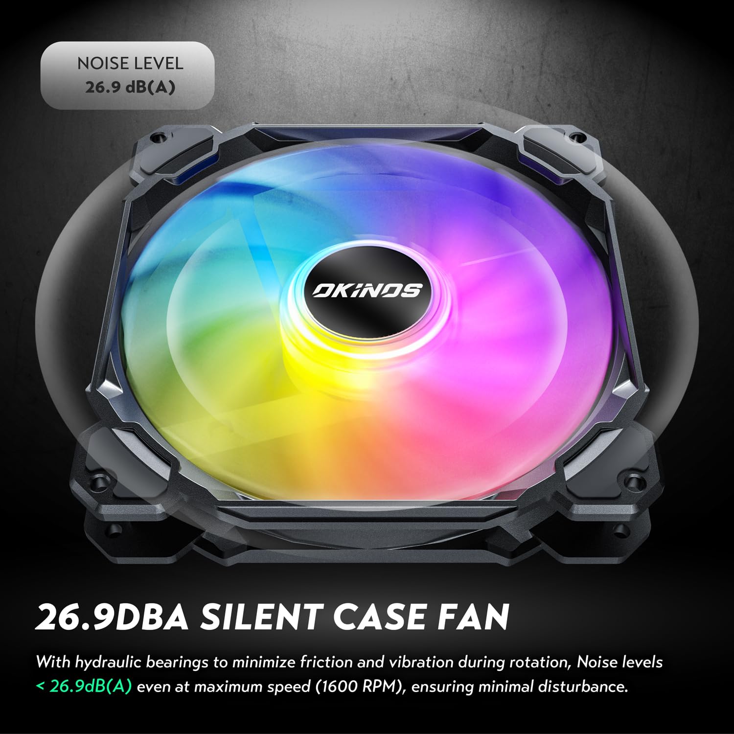 5 Pack RGB PC Fans with PWM & ARGB - 120mm Cooling Fans for Gaming PC, Case, CPU Cooler - Includes ARGB Controller Hub & Remote - Perfect for Custom PC Builds & RGB Lighting Setups