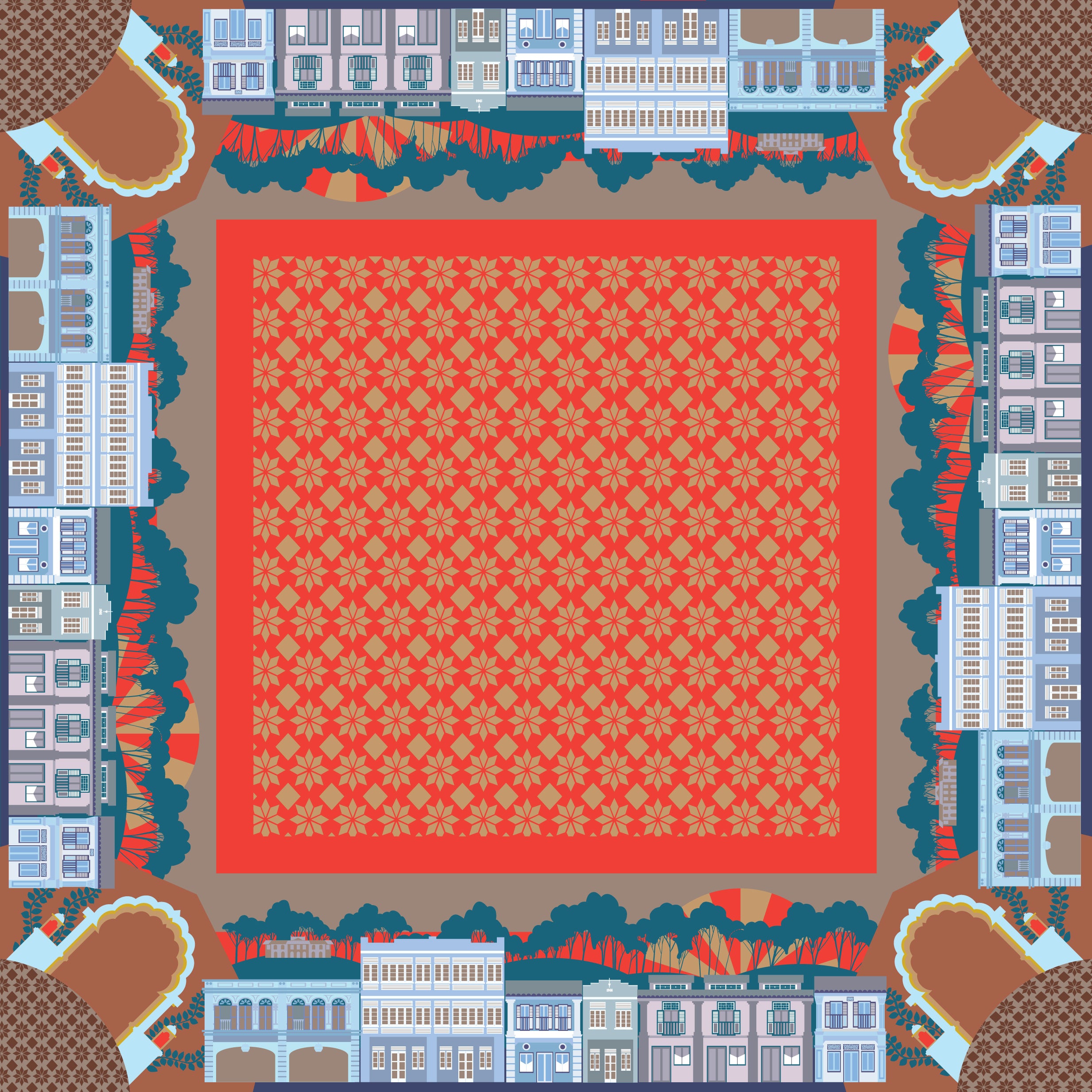 Elegant Silk Scarf for Women - Soft & Lightweight Foothill Collection - Perfect for Office, Parties & Special Occasions