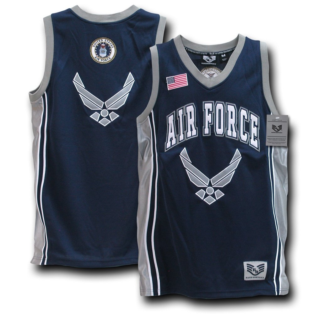 Rapiddominance Air Force Basketball Jersey - Men's & Women's Replica NBA Jersey - High-Quality Breathable Mesh for Sports & Fan Wear - Perfect for Games, Training, and Casual Outfits