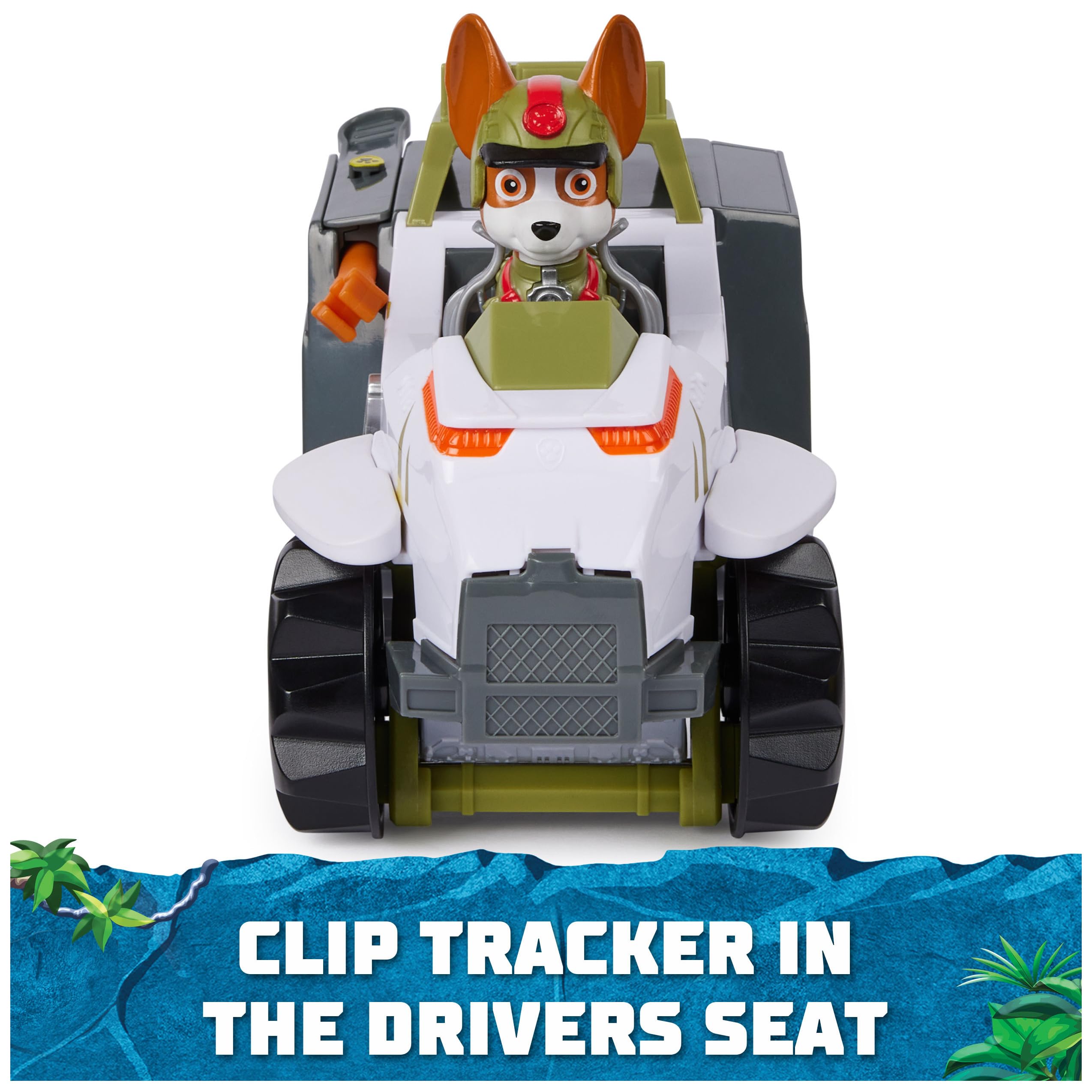 PAW Patrol Jungle Pups Toy Truck with Tracker Figure - Kids Gift for Ages 3+ | Outdoor Play & Collectible Fun