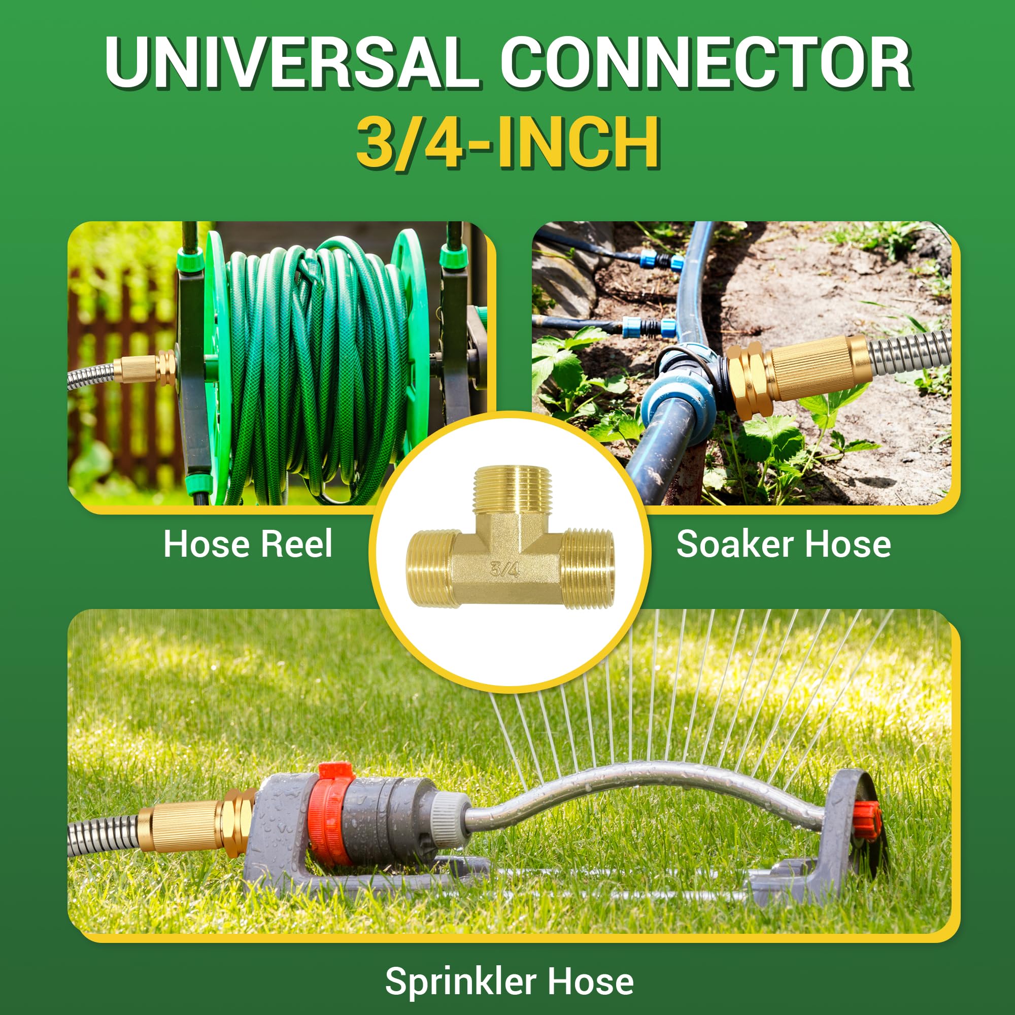 3FT Heavy Duty 304 Stainless Steel Garden Hose - Flexible Metal Water Hose with Female to Female Fitting for Outdoor Use, Hose Reel, Dehumidifier & RV - Perfect for Gardening, Car Washing and Outdoor Watering