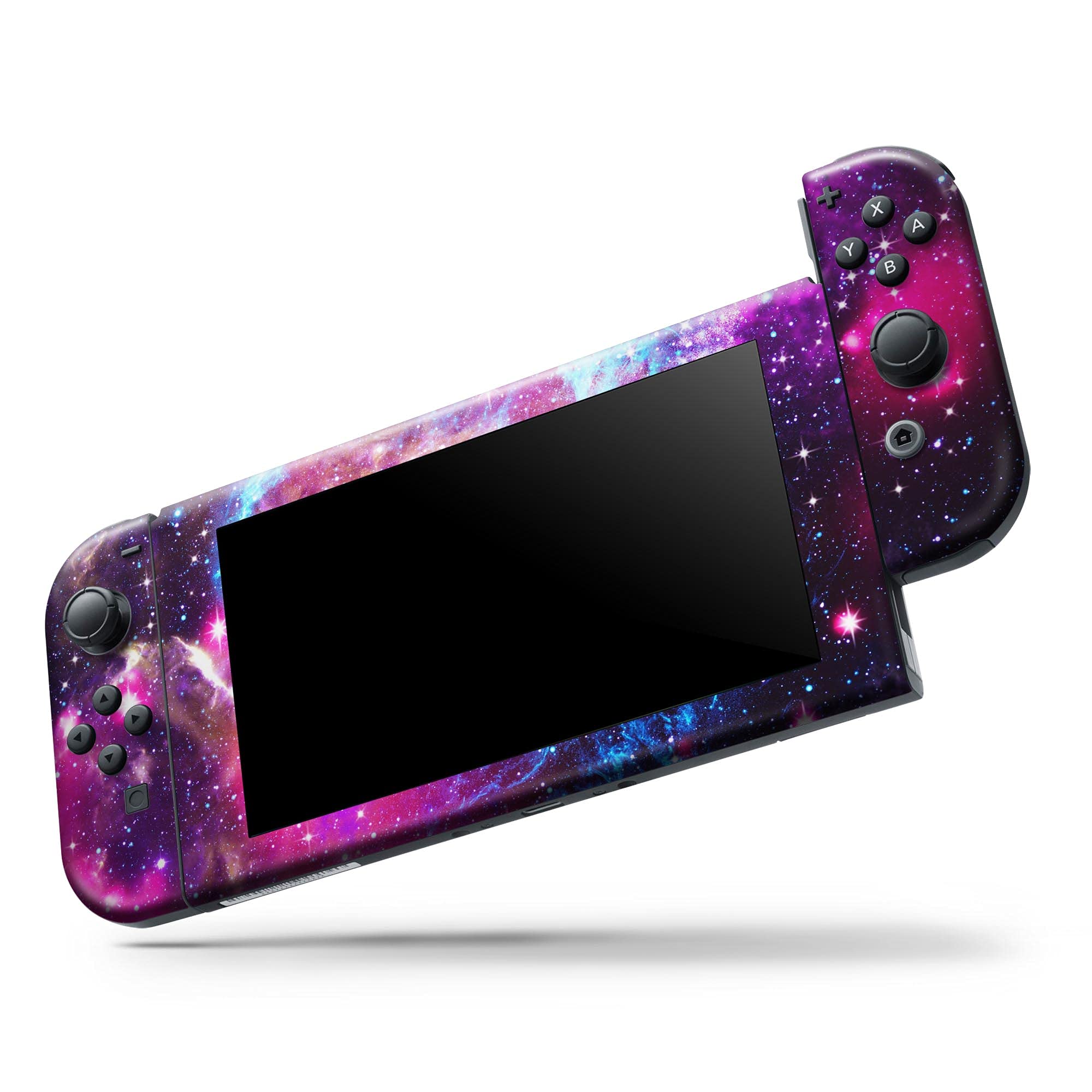 Nintendo Switch Skin Decal - Protective Scratch-Resistant Removable Vinyl Wrap Cover - Bright Trippy Space Design - Compatible with Switch Console Bundle - Perfect for Gaming Enthusiasts & Customization Lovers