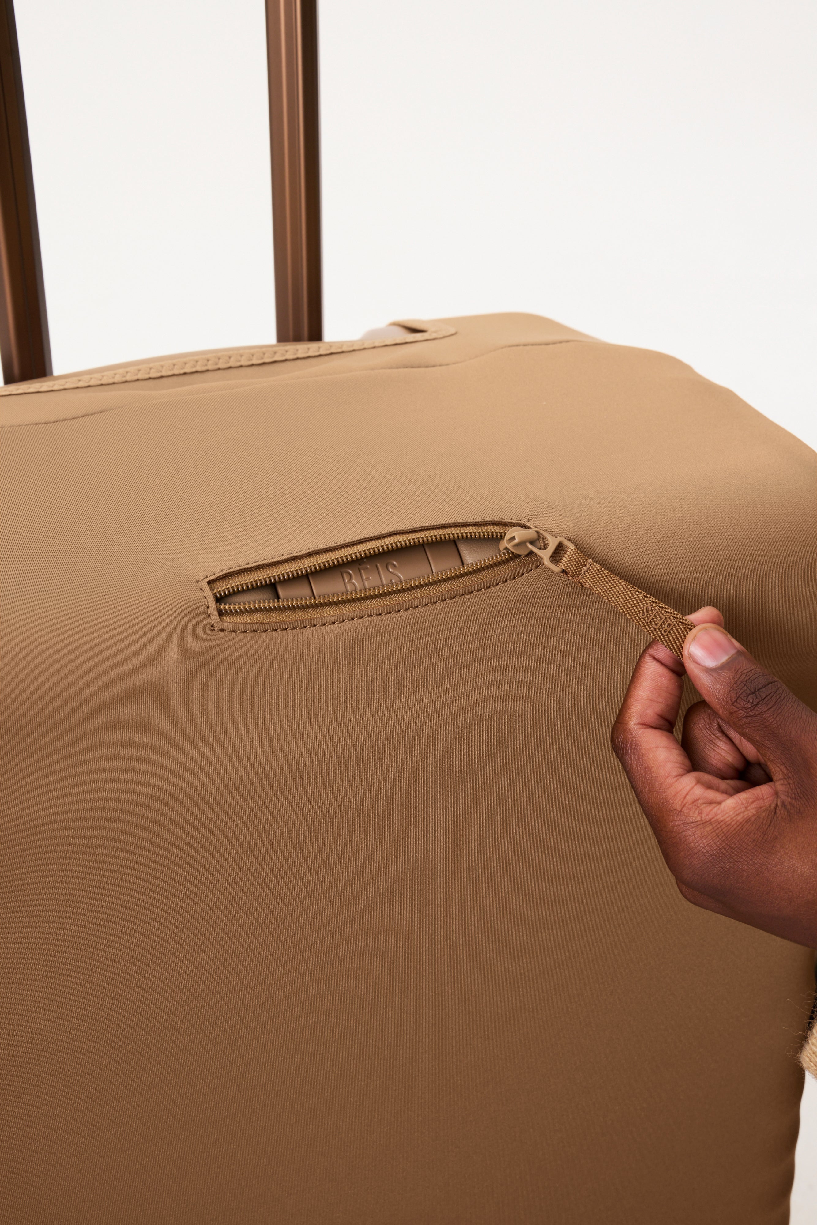 Premium Camel Small Carry-On Luggage Cover - Waterproof & Scratch-Resistant Travel Accessory for Airplanes, Trains & Weekend Getaways