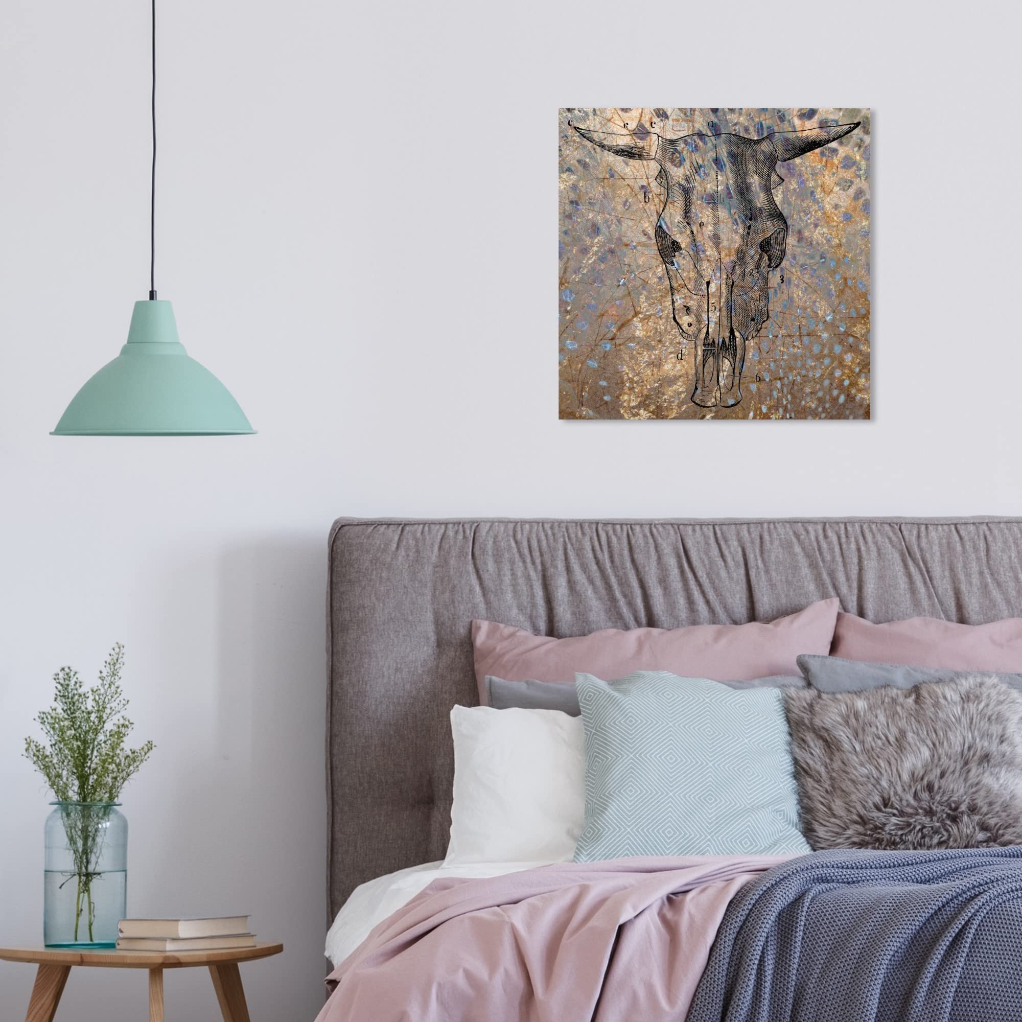 Ox Brass Animal Wall Art Canvas Print - 16x16 Inch Modern Home Decor for Living Room, Bedroom & Office | The Oliver Gal Artist Co.